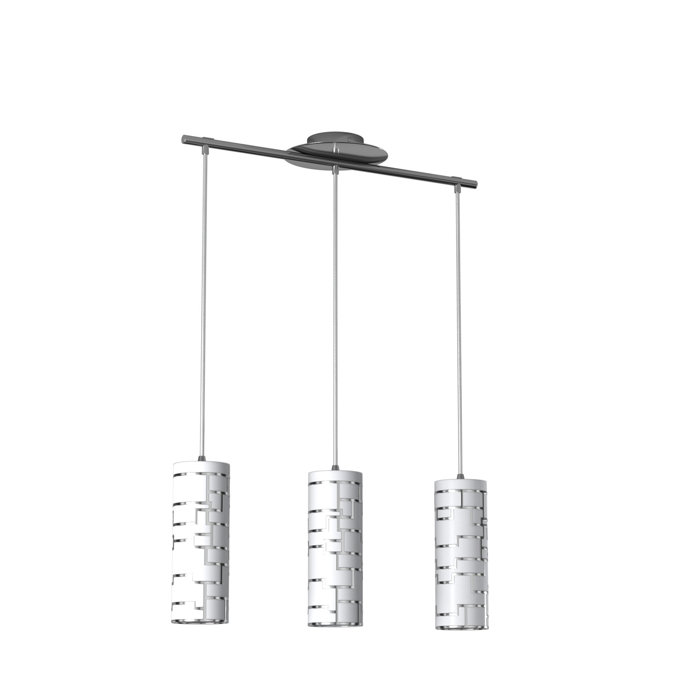 Wade Logan® Holmquist 3 Light Kitchen Island Linear Pendant & Reviews